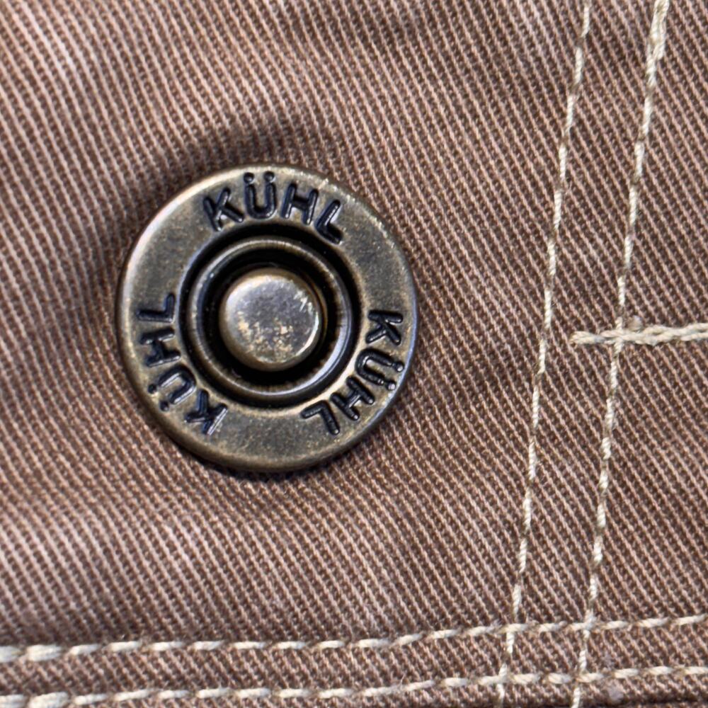 Kuhl Pants Mens 38x30 Brown Vintage Patina Dye Hiking Utility Outdoor Canvas - Picture 3 of 11